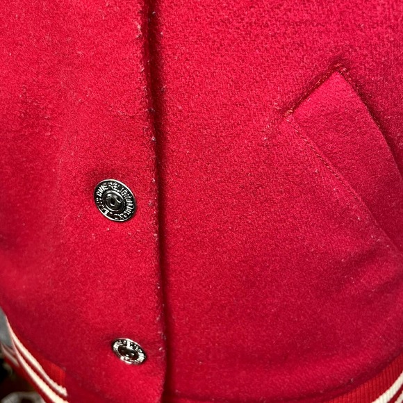 True Religion Size S Varsity Campus Letter Jacket Wool Blend Fashion for Senses - Picture 6 of 16